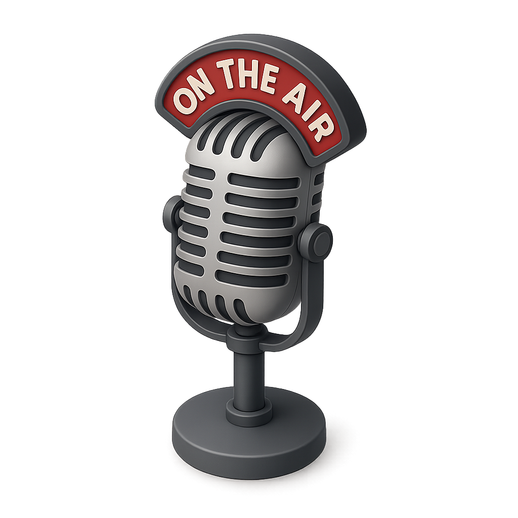 Old Fashioned Radio Show Microphone