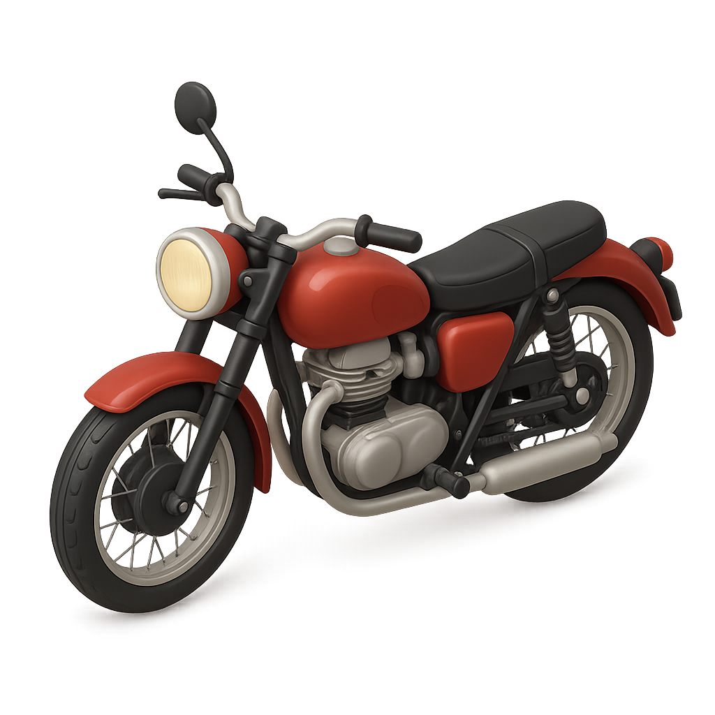Old-Fashioned Motorcycle