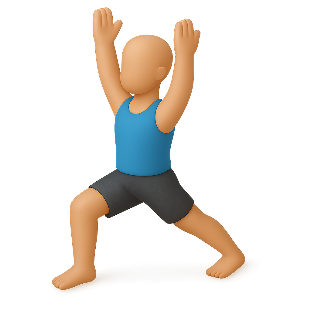 Yoga Warrior I Pose