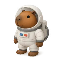 Capybara in Astronaut Suit