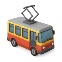 Trolley with Electric Power Pantograph