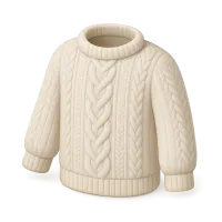 Cable-knit sweater