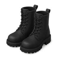 Combat Boots in Black