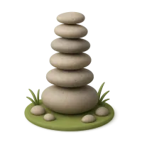 Rock balancing