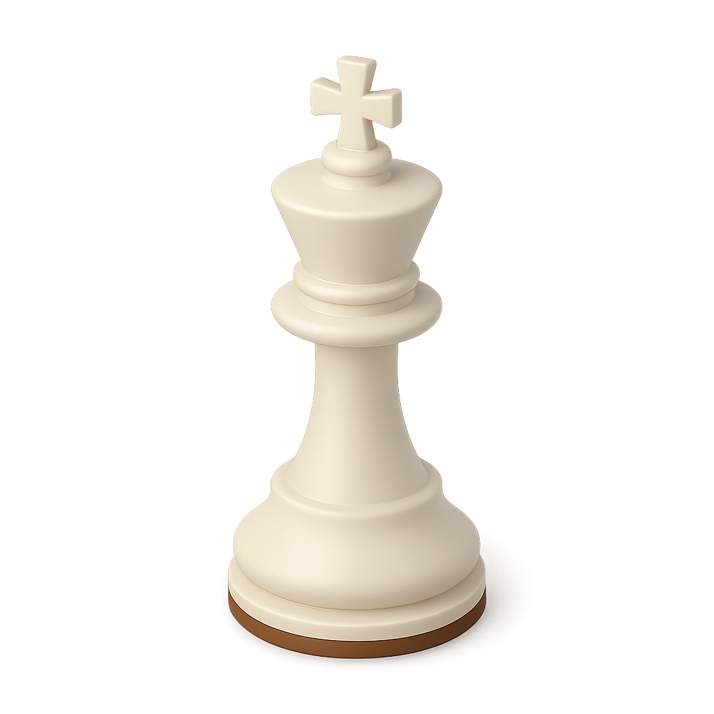 White King Chess Piece